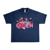 Navy birthday queen Urban Heavy Tee - MaliasSmallBusiness