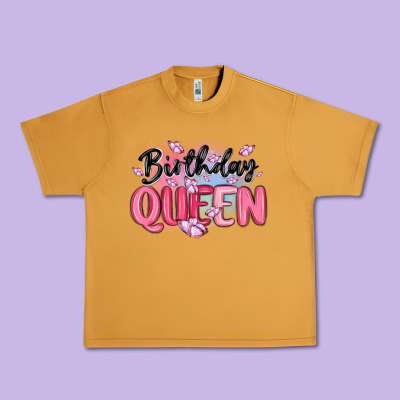 Birthday Queen Urban Heavy Tee Designed By Maliassmallbusiness