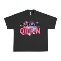 Pigment Black birthday queen Urban Heavy Tee - MaliasSmallBusiness