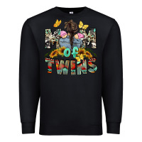 Black mom of twins girls mother's day Premium Sweatshirt - CowGirlArtShop
