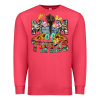 Cardinal mom of twins girls mother's day Premium Sweatshirt - CowGirlArtShop