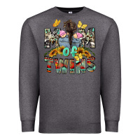 Charcoal Heather mom of twins girls mother's day Premium Sweatshirt - CowGirlArtShop