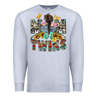 Heather Grey mom of twins girls mother's day Premium Sweatshirt - CowGirlArtShop