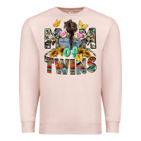 Pale Pink mom of twins girls mother's day Premium Sweatshirt - CowGirlArtShop