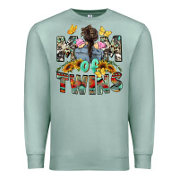 Seafoam mom of twins girls mother's day Premium Sweatshirt - CowGirlArtShop