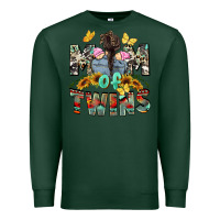Sports Green mom of twins girls mother's day Premium Sweatshirt - CowGirlArtShop