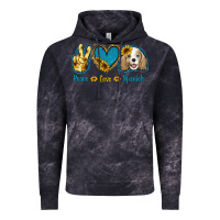 Cloud Black Peace Love Cocker Spaniel Vintage Hoodie - Jasminsmagicworld