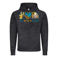 Vintage Black Peace Love Cocker Spaniel Vintage Hoodie - Jasminsmagicworld