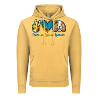 Vintage Mustard Peace Love Cocker Spaniel Vintage Hoodie - Jasminsmagicworld