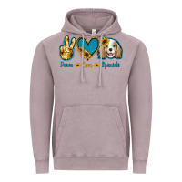 Vintage Zinc Peace Love Cocker Spaniel Vintage Hoodie - Jasminsmagicworld