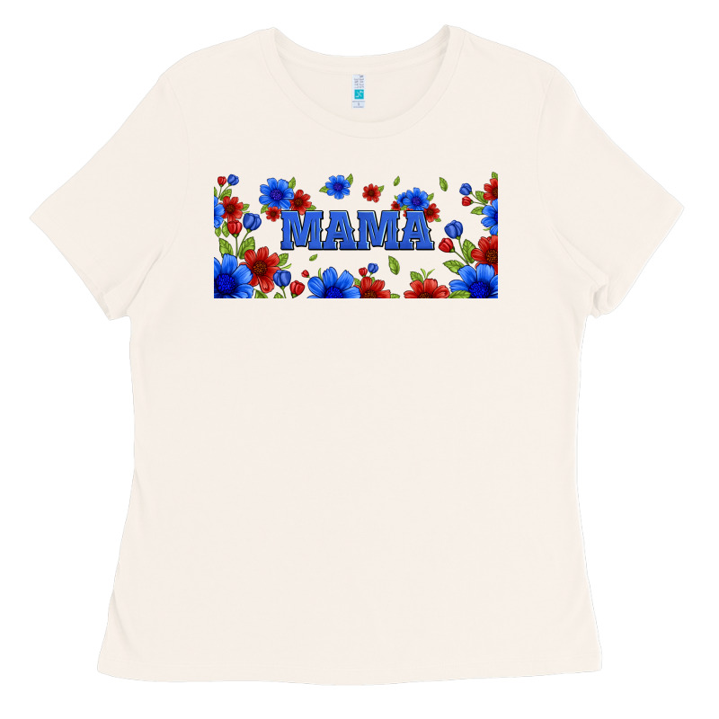 Floral American Mama 16oz Libbey Cup Ladies Tee by HRA Design Shop | Teevron