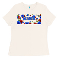 Bone floral american mama 16oz libbey cup Ladies Tee - HRA Design Shop
