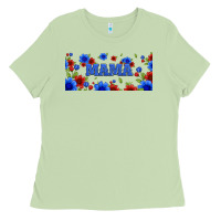 Matcha floral american mama 16oz libbey cup Ladies Tee - HRA Design Shop