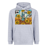 Heather Grey aunt sunflower leopard glitter Heavyweight Hoodie - TumblerDesignByShophia
