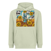 Matcha aunt sunflower leopard glitter Heavyweight Hoodie - TumblerDesignByShophia