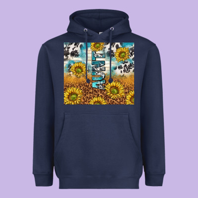 Aunt Sunflower Leopard Glitter Heavyweight Hoodie Designed By Tumblerdesignbyshophia