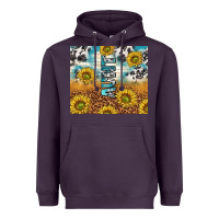 Plum aunt sunflower leopard glitter Heavyweight Hoodie - TumblerDesignByShophia