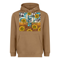 Toasted Coconut aunt sunflower leopard glitter Heavyweight Hoodie - TumblerDesignByShophia