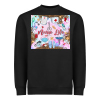 Black nurse life Heavyweight Sweatshirt - MaliasSmallBusiness