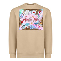 Mushroom nurse life Heavyweight Sweatshirt - MaliasSmallBusiness