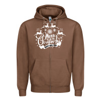 Chestnut Merry Christmas Happy New Year Zipper Hoodie - Bettercallsaul