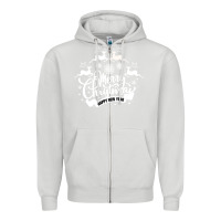 Dove Grey Merry Christmas Happy New Year Zipper Hoodie - Bettercallsaul