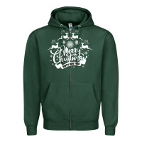 Sports Green Merry Christmas Happy New Year Zipper Hoodie - Bettercallsaul