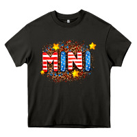 Asphalt usa mini  leopard background Heavy Core Tee - AdoDesignShop
