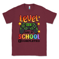 Burgundy level 100 days of school completed Classic Tee - MaliasSmallBusiness
