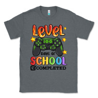 Charcoal Heather level 100 days of school completed Classic Tee - MaliasSmallBusiness