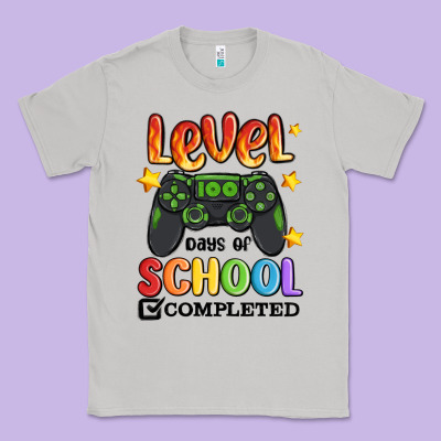 Level 100 Days Of School Completed Classic Tee Designed By Maliassmallbusiness