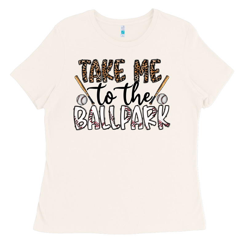 Take Me To The Ballpark Ladies Tee by CowhideDigitalArt | Teevron