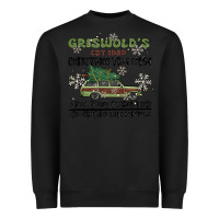 Black christmas tree farm Heavyweight Sweatshirt - MaliasSmallBusiness