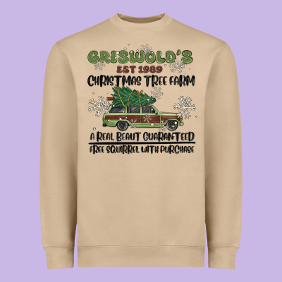 Christmas Tree Farm Heavyweight Sweatshirt Designed By Maliassmallbusiness