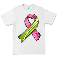 White breast cancer sport ribbons Premium Tee - AdoDesignShop
