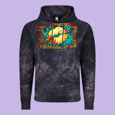 Softball Lips Vintage Hoodie Designed By Jasminsmagicworld