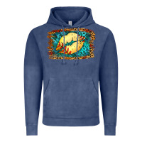 Vintage Denim Softball Lips Vintage Hoodie - Jasminsmagicworld