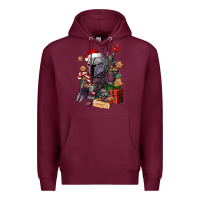 Burgundy Christmas gnome Premium Hoodie - CowGirlArtShop