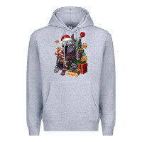 Heather Grey Christmas gnome Premium Hoodie - CowGirlArtShop