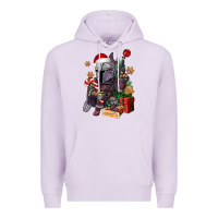 Lilac Christmas gnome Premium Hoodie - CowGirlArtShop