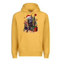 Mustard Christmas gnome Premium Hoodie - CowGirlArtShop