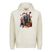 Oatmeal Heather Christmas gnome Premium Hoodie - CowGirlArtShop