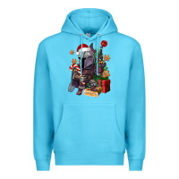 Ocean Blue Christmas gnome Premium Hoodie - CowGirlArtShop