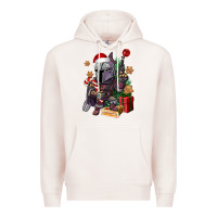 Pale Pink Christmas gnome Premium Hoodie - CowGirlArtShop