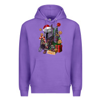 Purple Christmas gnome Premium Hoodie - CowGirlArtShop