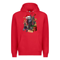 Red Christmas gnome Premium Hoodie - CowGirlArtShop