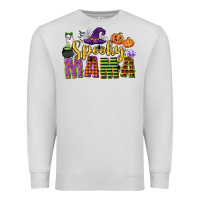 Dove Grey spooky mama Premium Sweatshirt - CowGirlArtShop