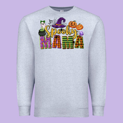 Spooky Mama Premium Sweatshirt Designed By Cowgirlartshop