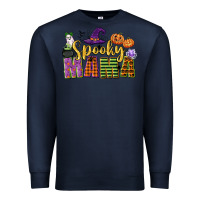 Navy spooky mama Premium Sweatshirt - CowGirlArtShop