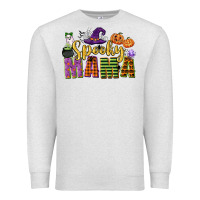 Oatmeal Heather spooky mama Premium Sweatshirt - CowGirlArtShop